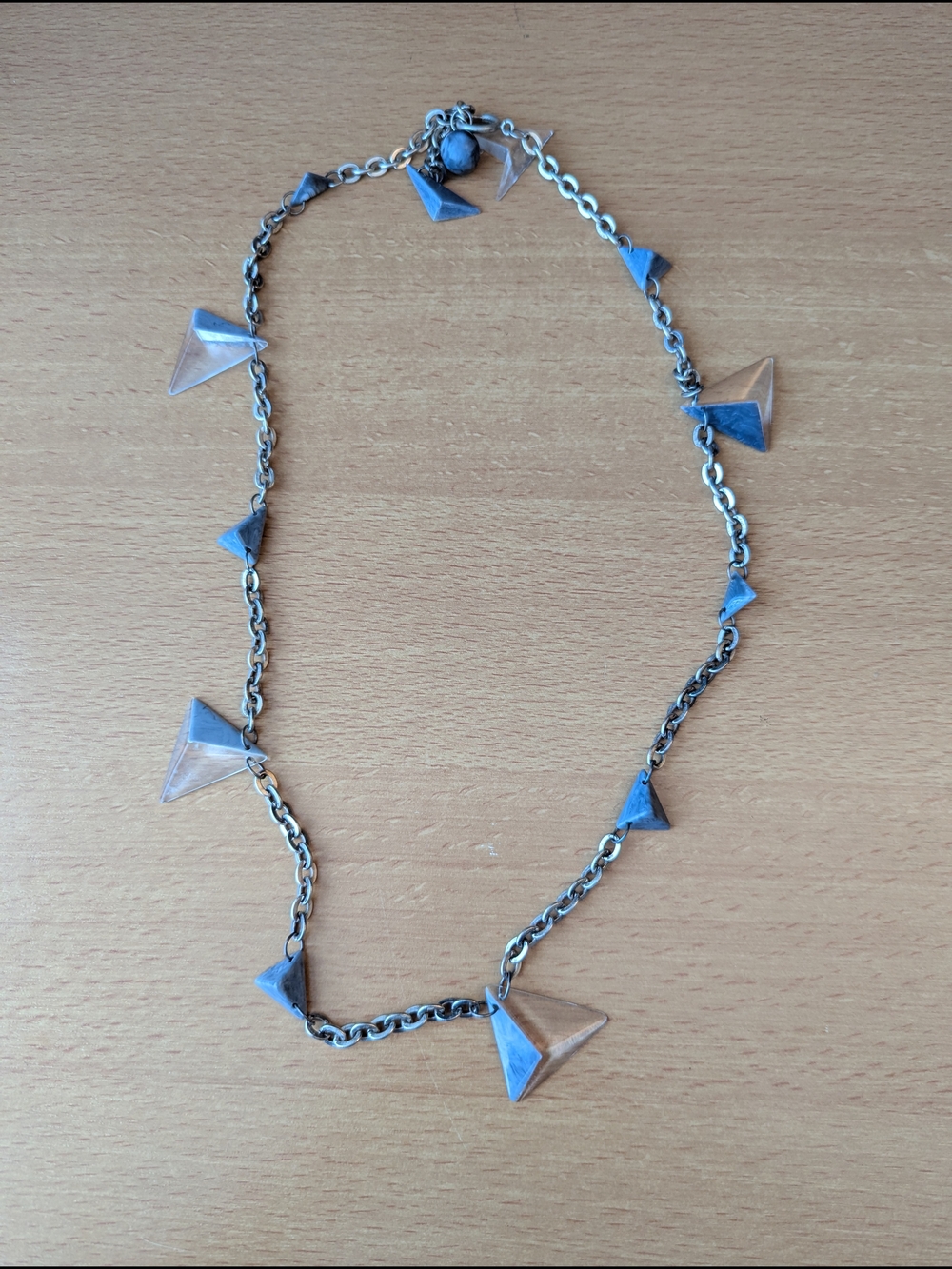 Triangle Pendant Chain Necklace